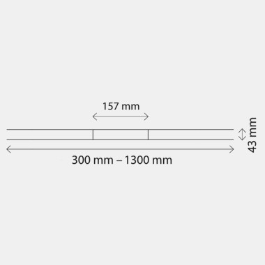 Dimenzije pršne kanalete Geberit CleanLine