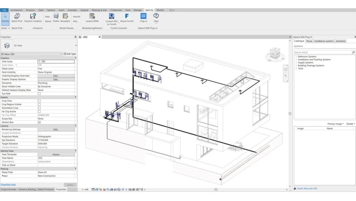 Struktura izdelka v modulu Autodesk® Revit®