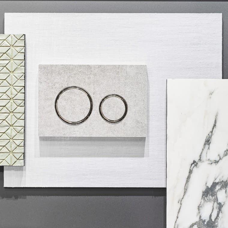 Aktivirna tipka Sigma 21 v videzu betona s kromiranimi obroči Aktivirna tipka Sigma 21 v videzu betona s kromiranimi obroči