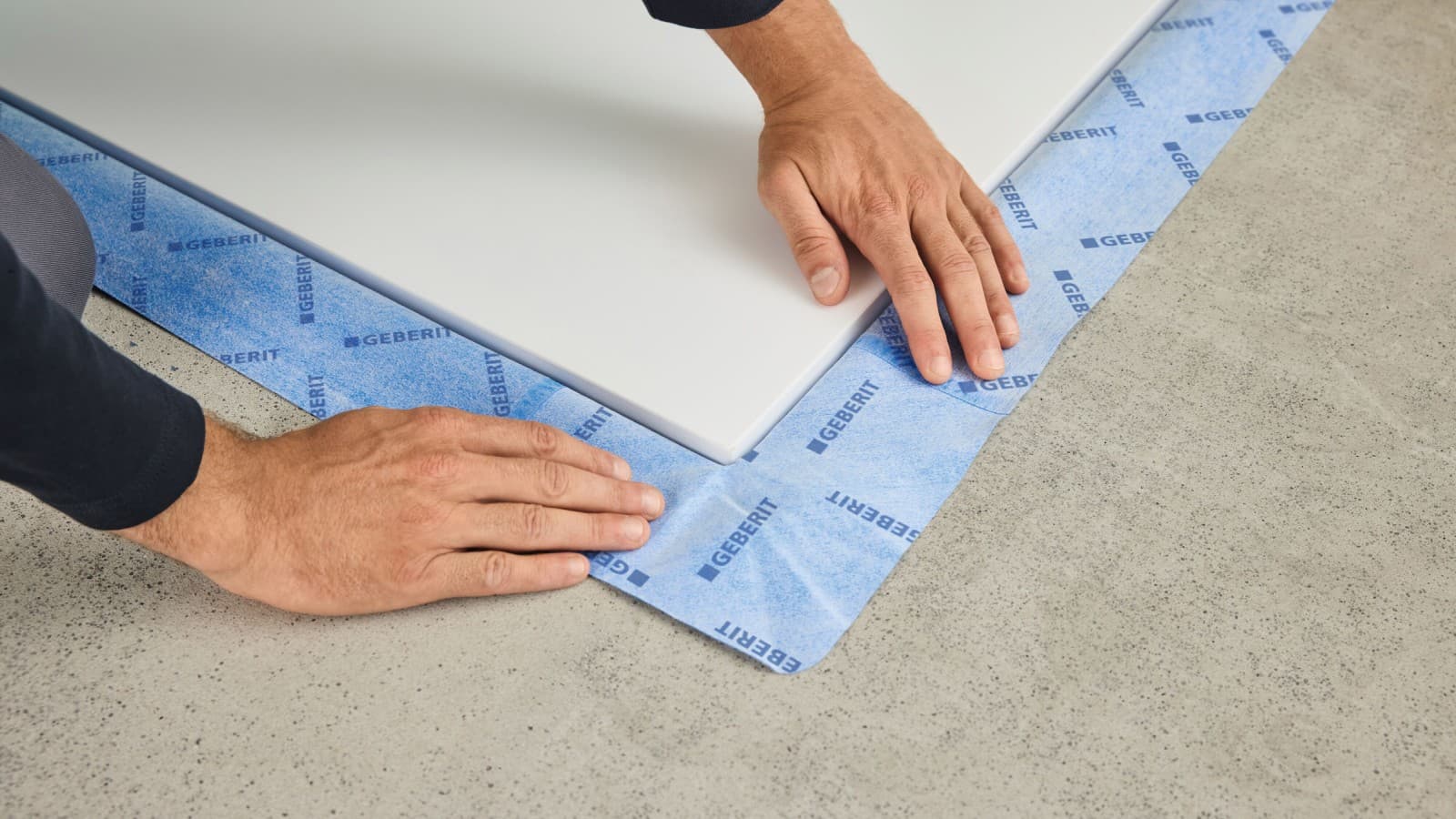 Tesnjenje na tuš površini Geberit CleanFloor30
