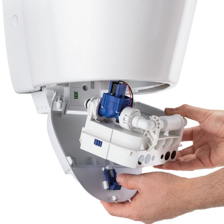 Krmilna enota pisoarja Geberit v priključni postaji Krmilna enota pisoarja Geberit v priključni postaji