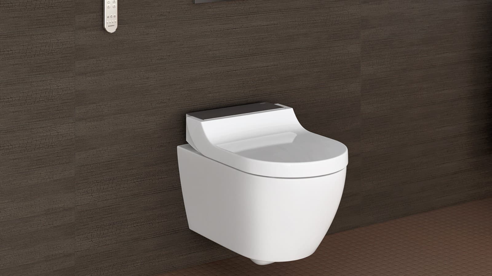 Geberit AquaClean Tuma Comfort tuš WC z ogrevano WC desko Geberit AquaClean Tuma Comfort tuš WC z ogrevano WC desko