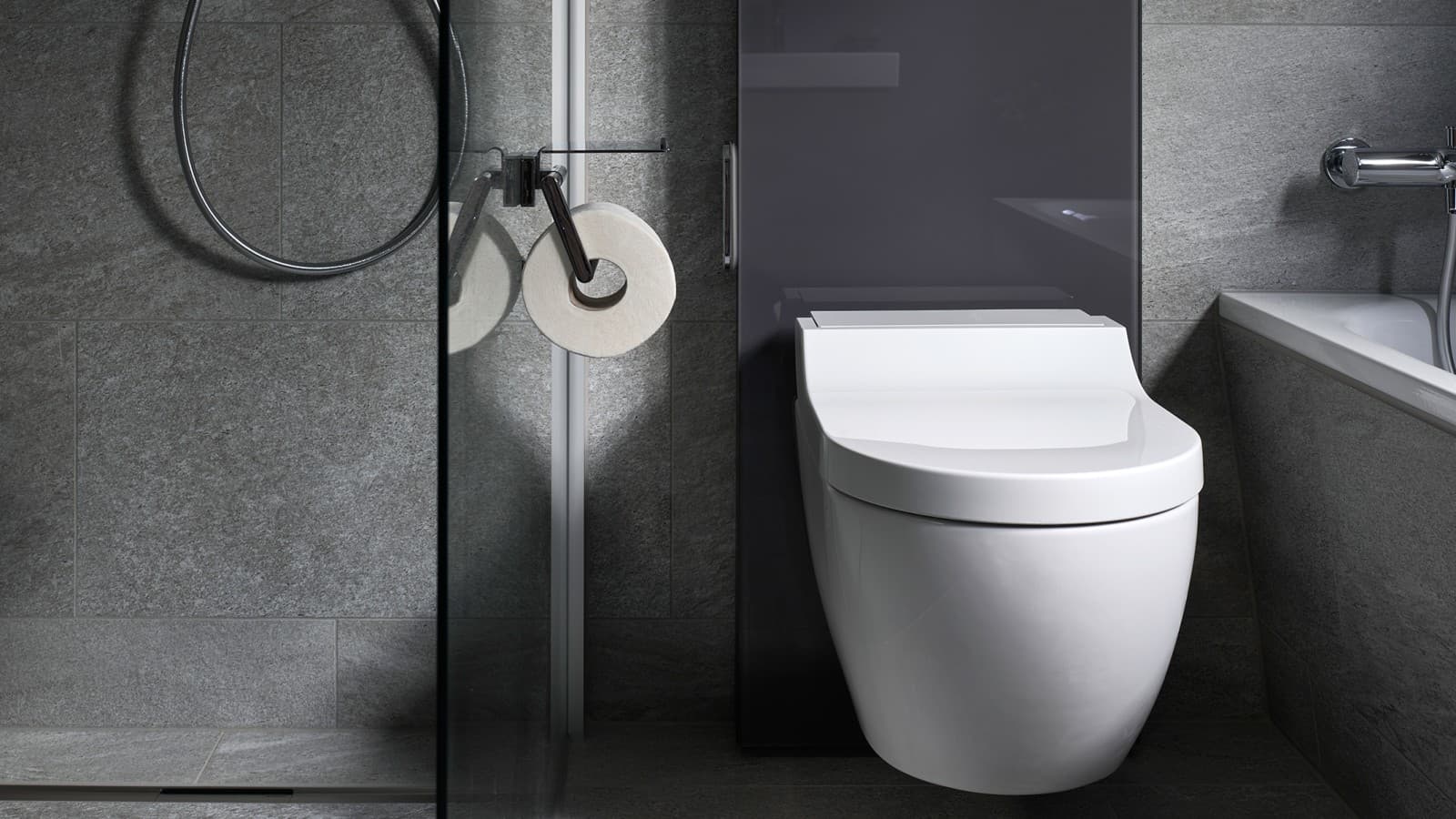 Sanitarni modul Geberit Monolith s tuš WC-jem Geberit AquaClean Tuma Sanitarni modul Geberit Monolith s tuš WC-jem Geberit AquaClean Tuma