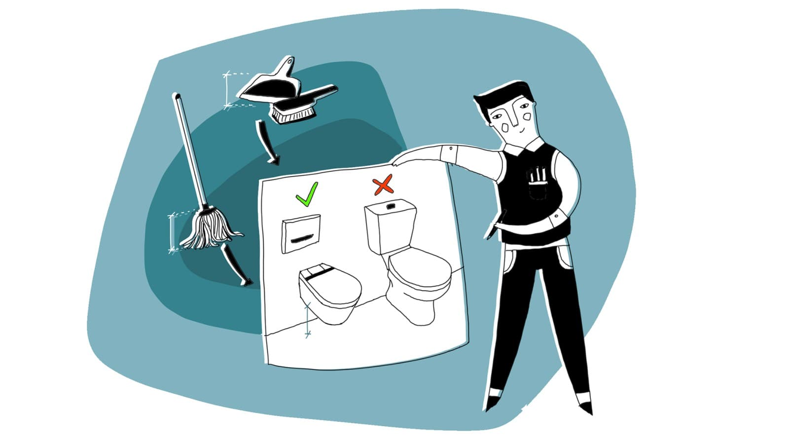 V dobro načrtovani kopalnici je čiščenje preprosto V dobro načrtovani kopalnici je čiščenje preprosto