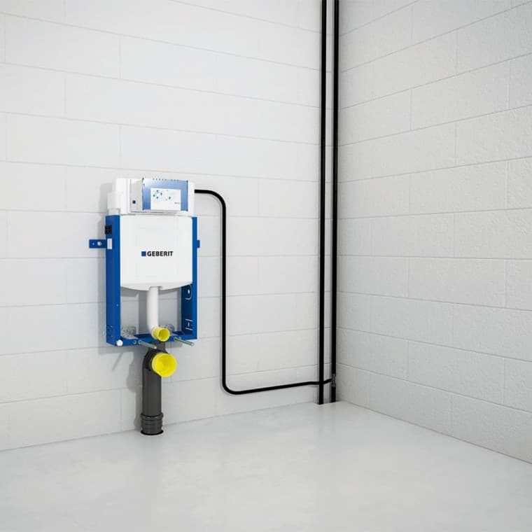 Priklop elementa Geberit Kombifix na dovodne in odtočne priključke Priklop elementa Geberit Kombifix na dovodne in odtočne priključke