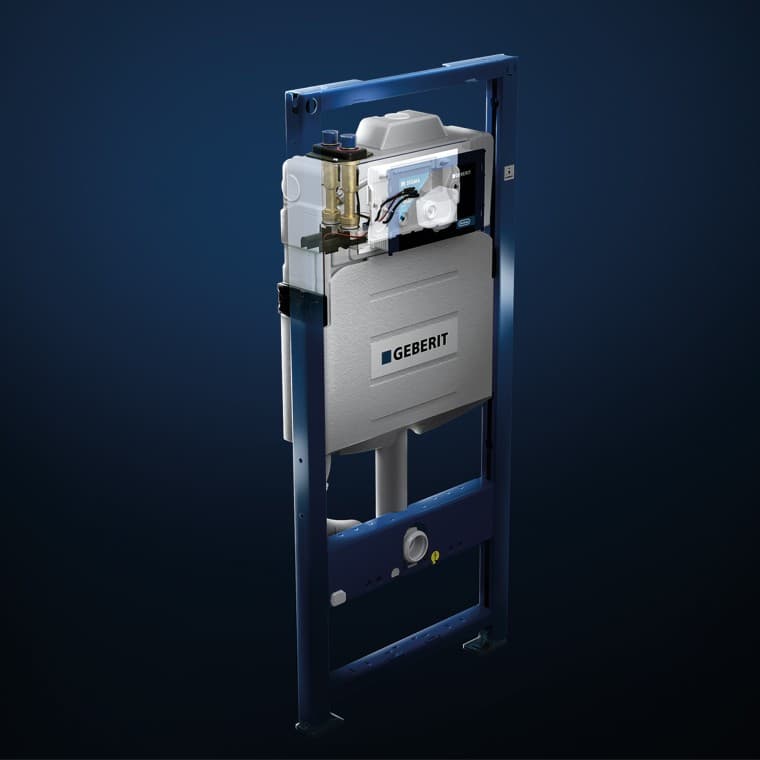 Podometni splakovalnik Geberit s higiensko splakovalnikom HS50 Podometni splakovalnik Geberit s higiensko splakovalnikom HS50